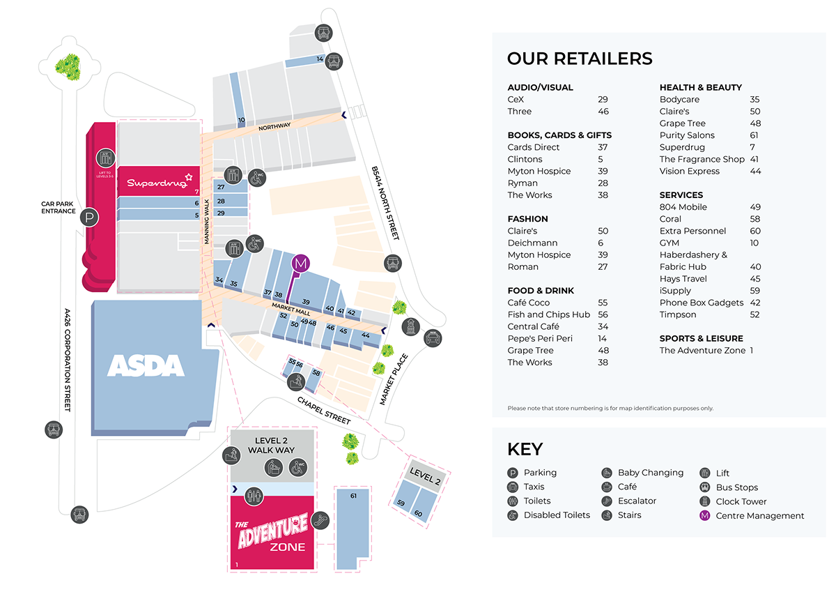Rugby Central Map